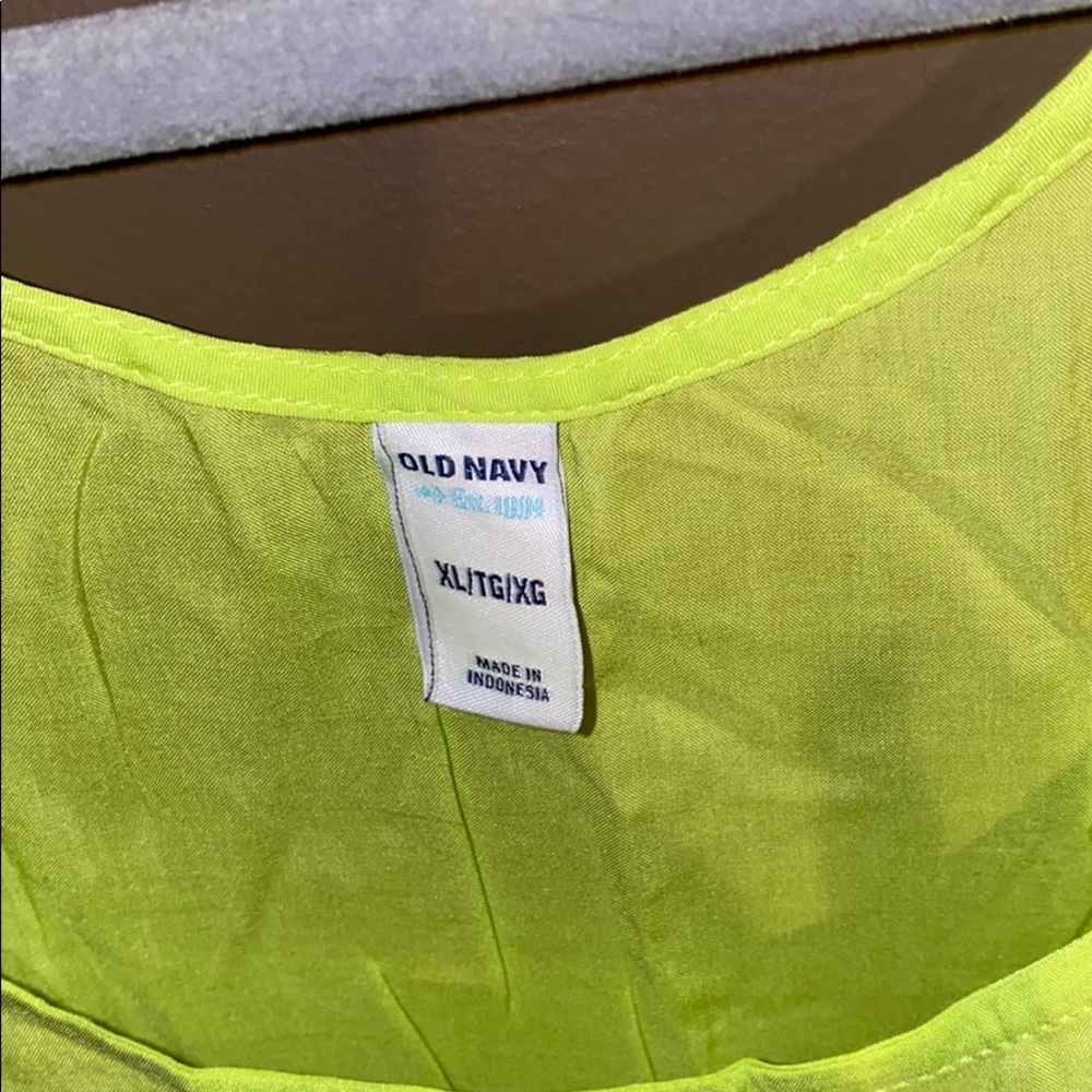 Neon Yellow Tank - Picture 2 of 3